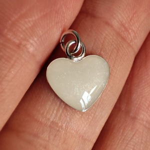 Pandantiv cu lapte matern Heart Pure 10mm in forma de inima