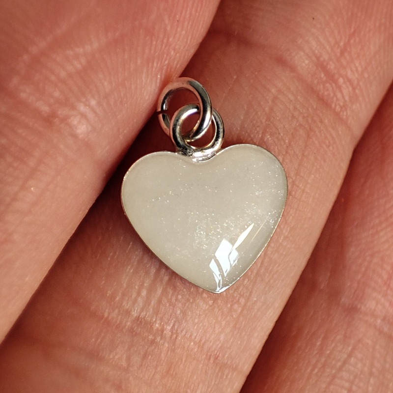 Pandantiv cu lapte matern Heart Pure 10mm in forma de inima