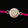 Brățară cu lapte matern și inițială One Letter, One Heart – 10 mm