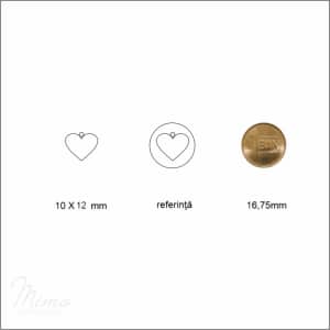 Pandantiv cu lapte matern și fire de păr Eternal Love Gold 12mm - imagine 4