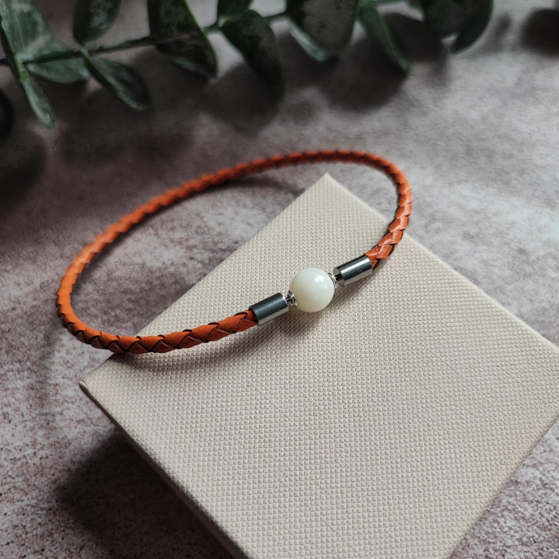 Perlă cu lapte matern de 8mm pentru brățara Keepsake Pearl
