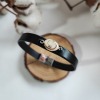 Brățară cu lapte matern și nume Named Memory pe bandă din piele