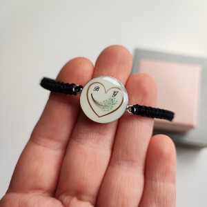 Brățară cu fire de păr HeartWind 18 mm